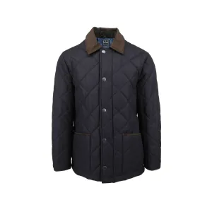 Navy Enfield Quilted Jacket