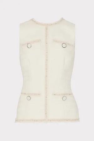 Nette Boucle Sleeveless Top