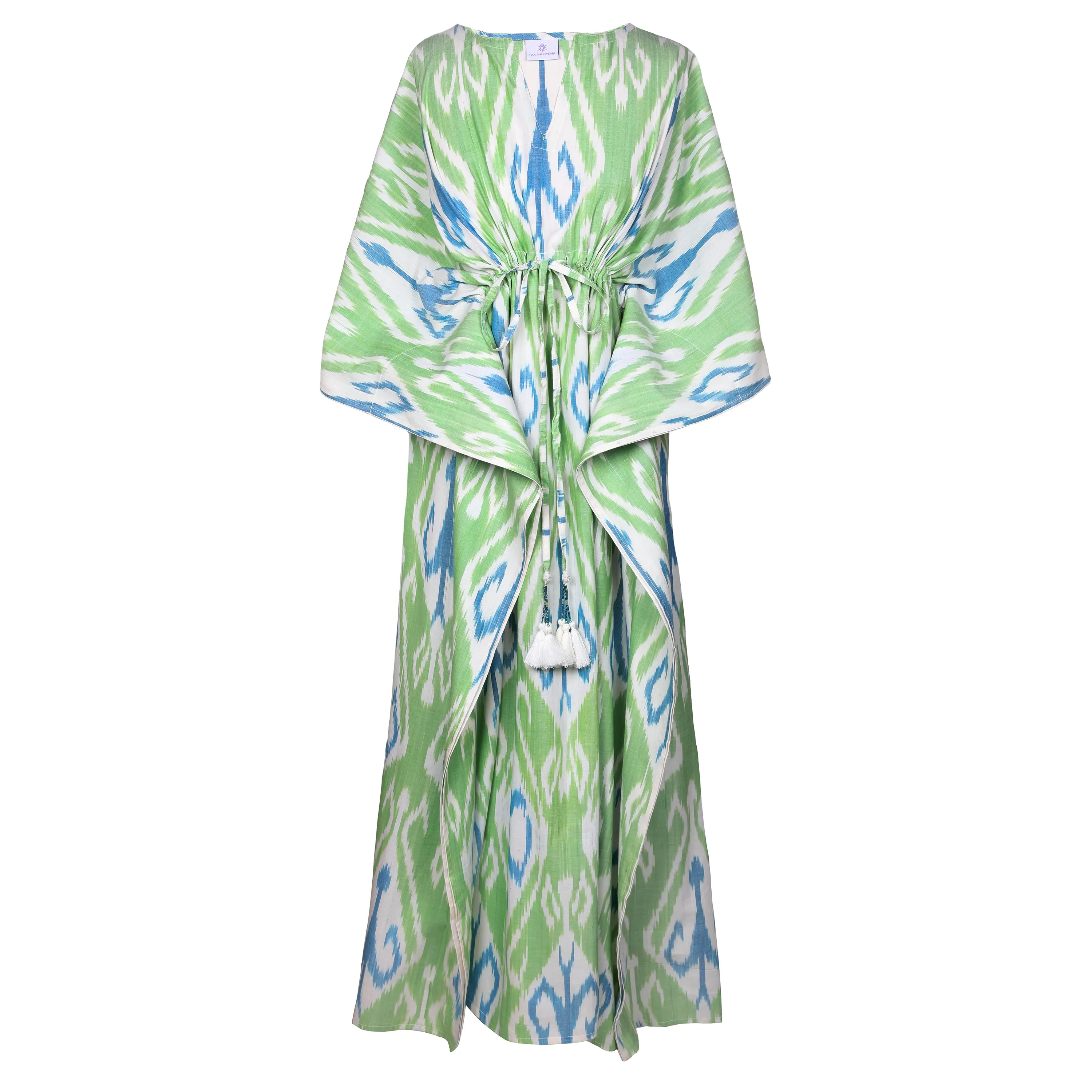Nice Hand Woven Ikat Maxi Kaftan