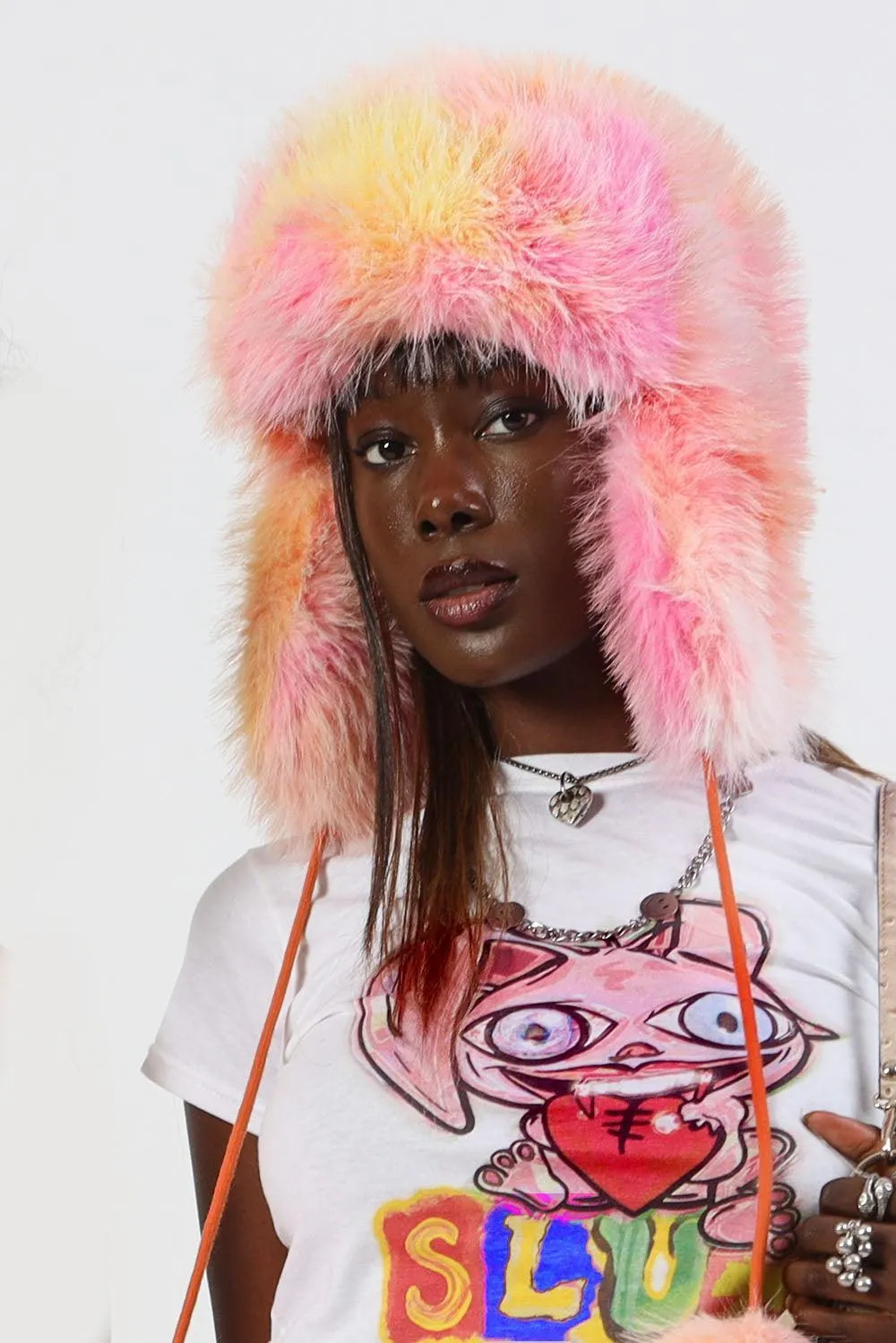 No Fox Faux Fur Trapper Festival Hat