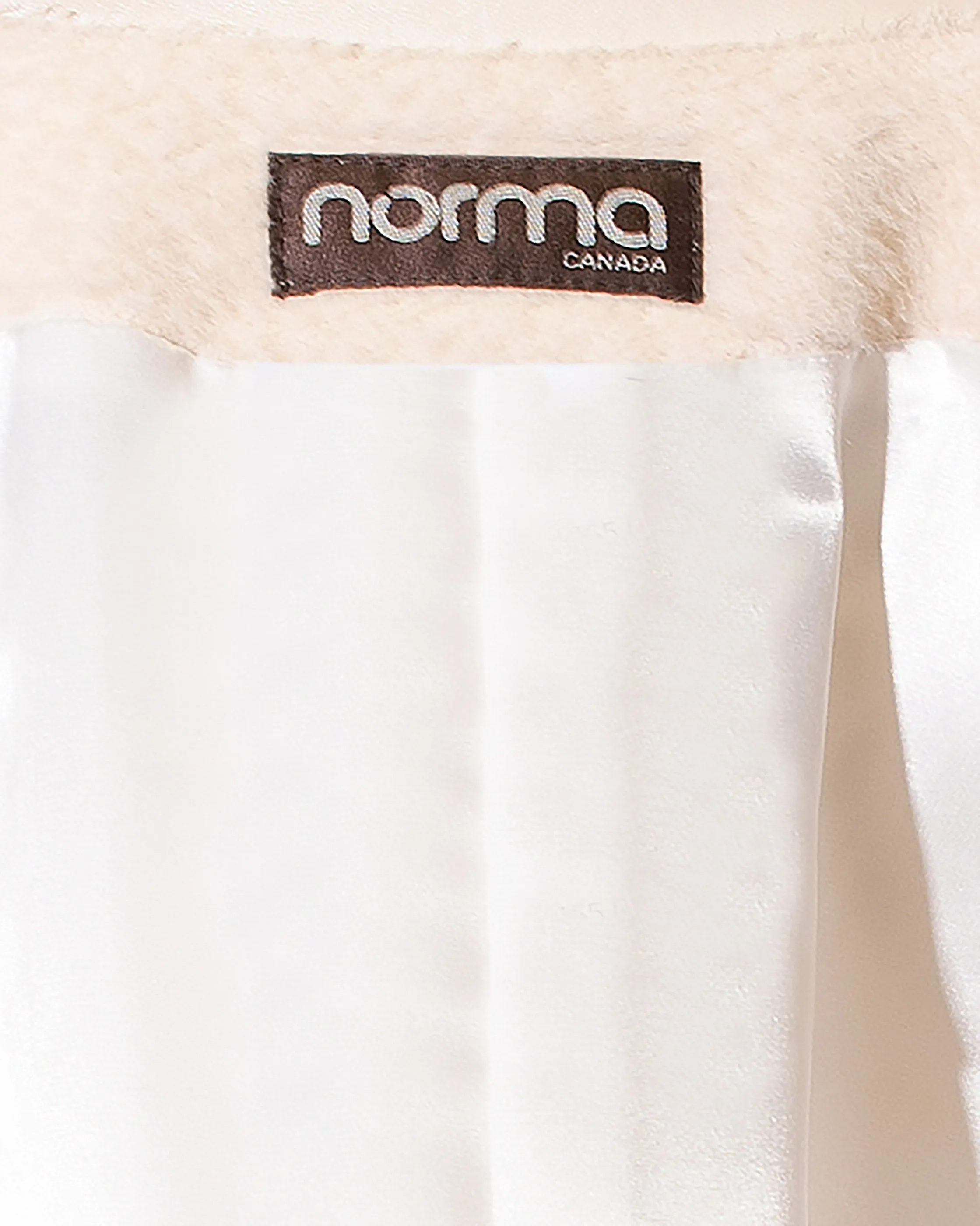 Norma Canada Cream Alpaca and Fox Winter Coat