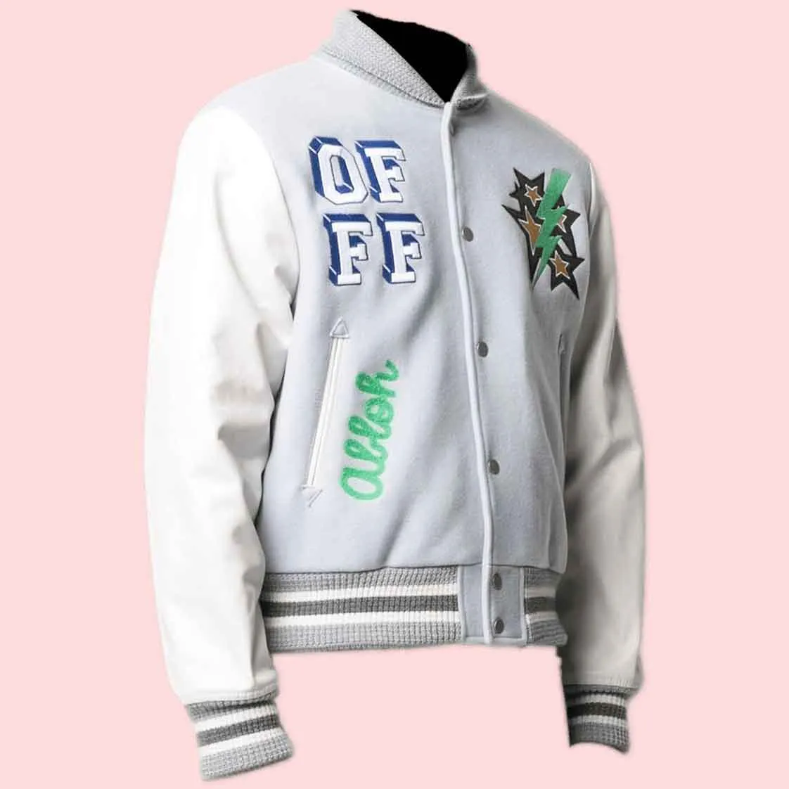 Off White Bomber Varsity Jacket