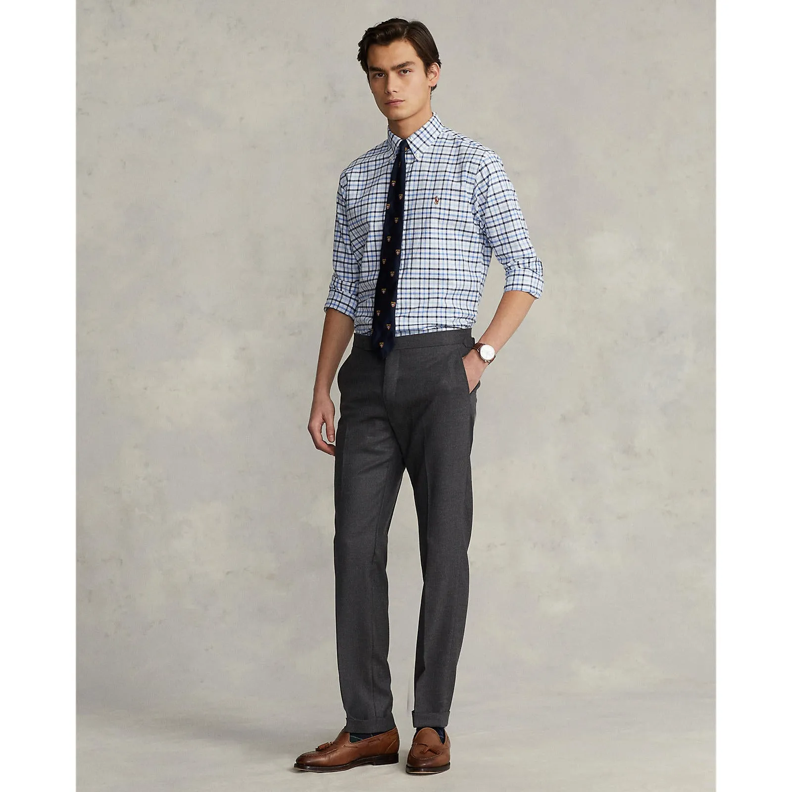 Oxford Shirt - Check - Blue & White