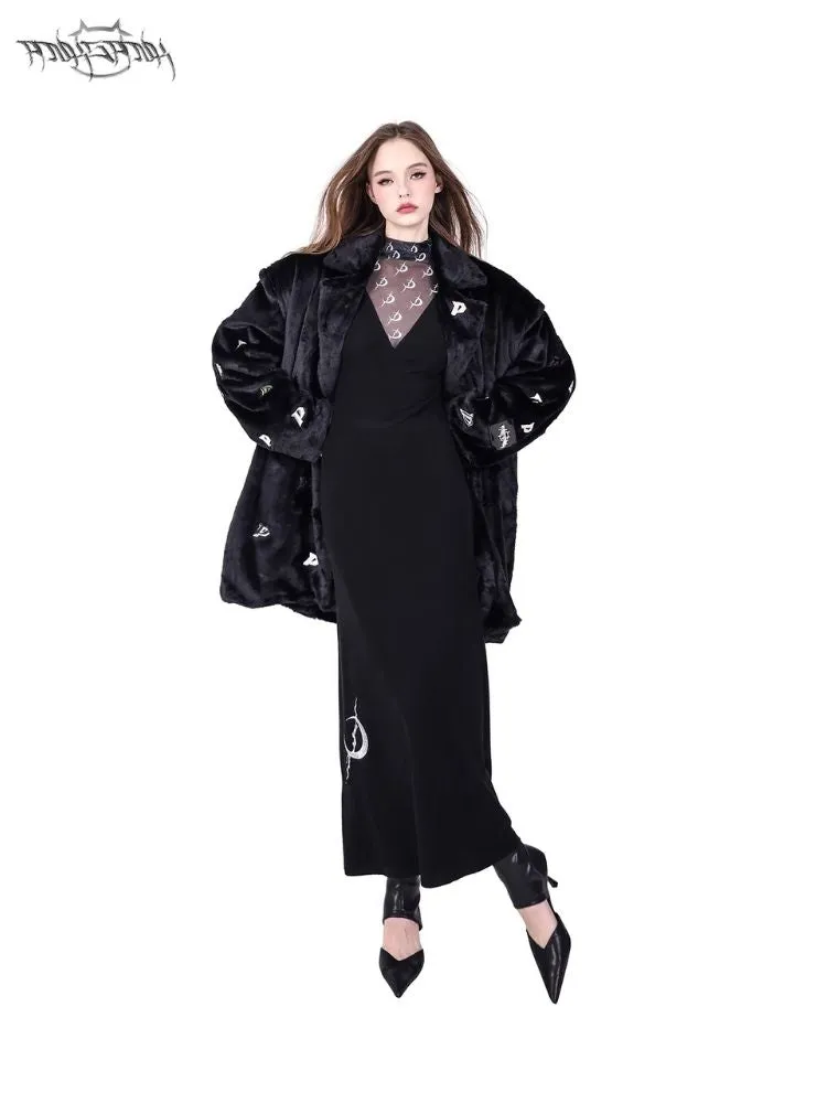 Padded Shoulder Genderless Fur Coat【s0000004822】