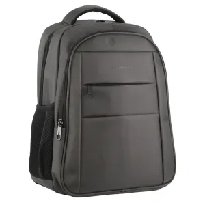 Pierre Cardin Mens Travel & Business Backpack with Built-in USB Port - Dark Grey