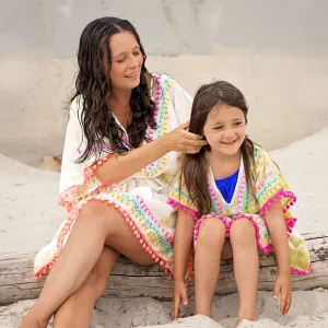 Pom Pom Swim Suit Cover Up - Mommy & Me