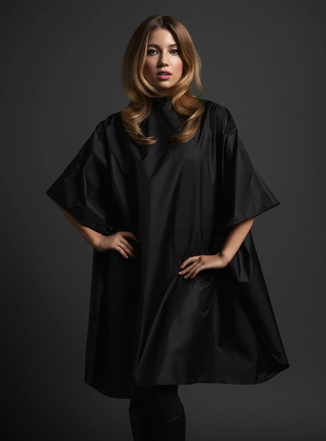 Premium Client All Purpose Salon Cape - Black