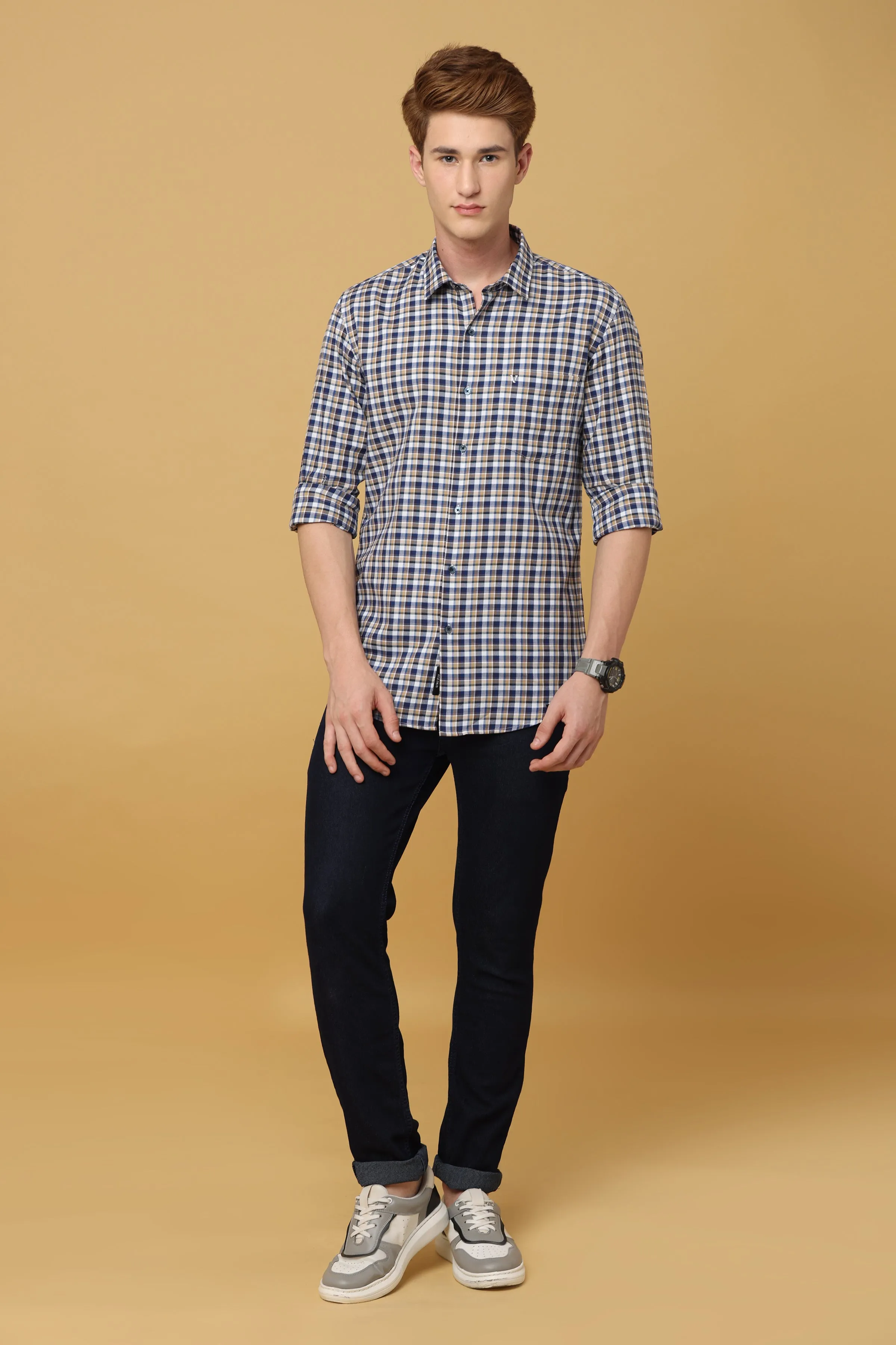 Premium Cotton Check Shirt