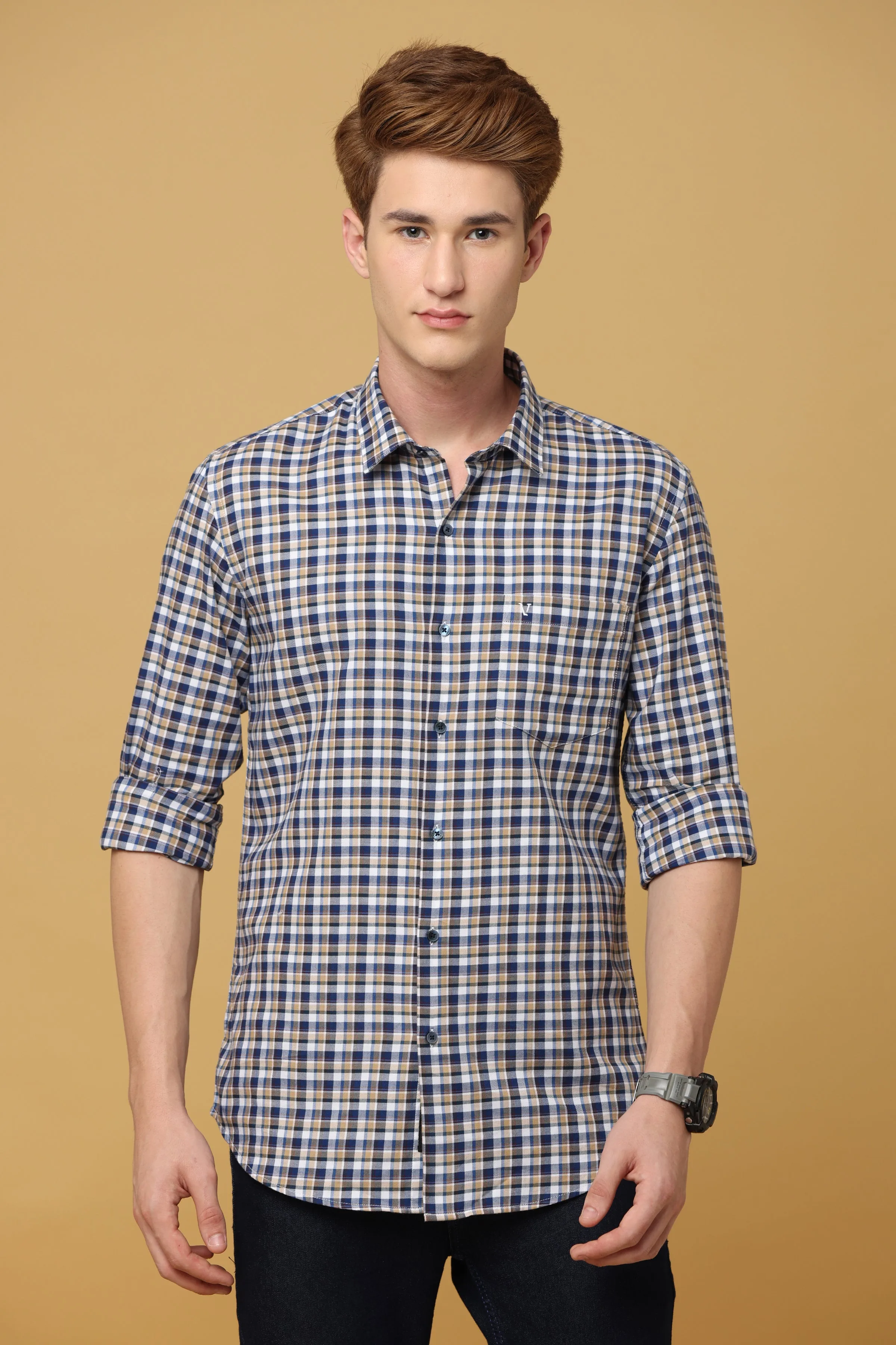 Premium Cotton Check Shirt