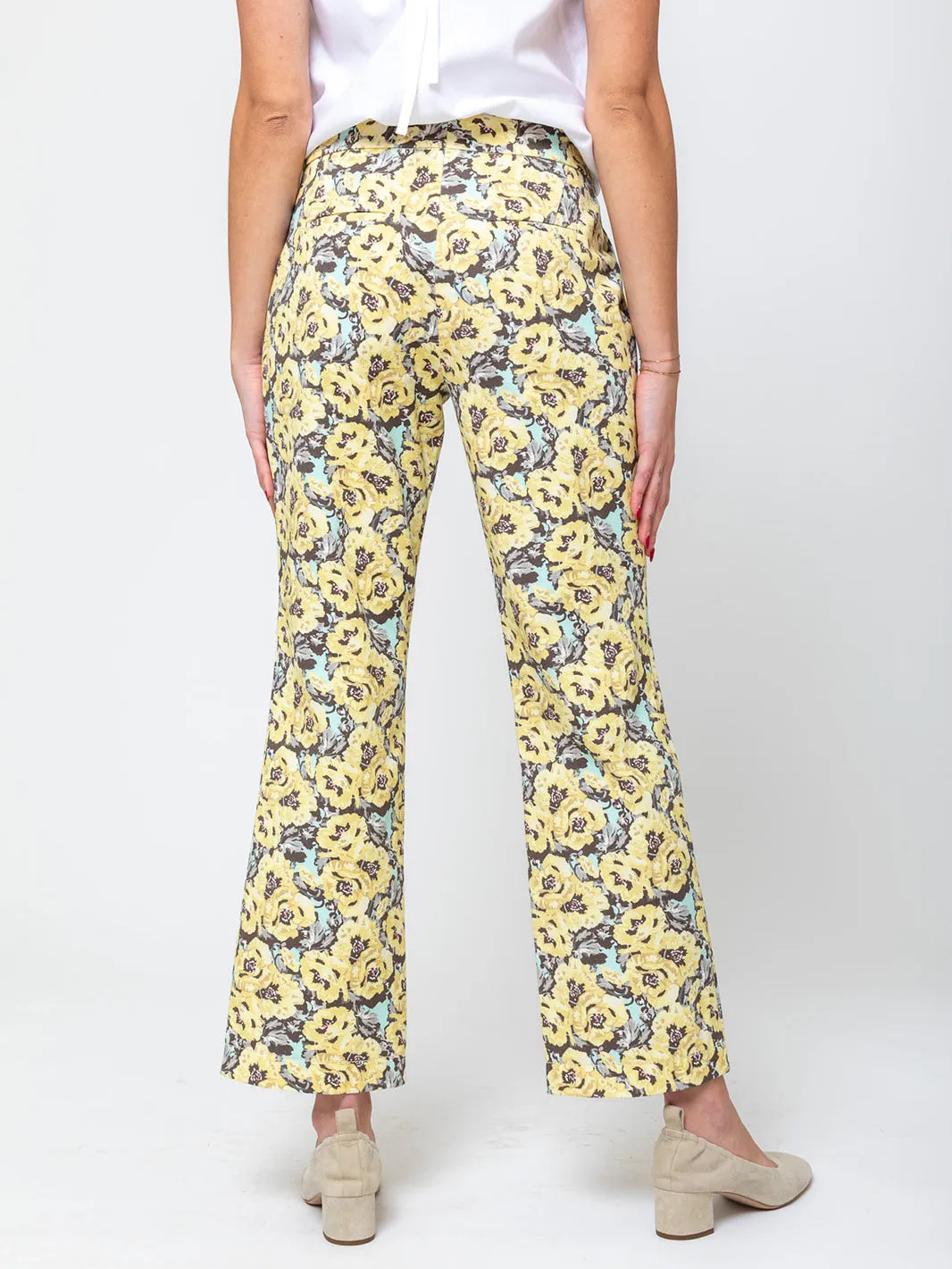 Printed Denim Pants - Nectar
