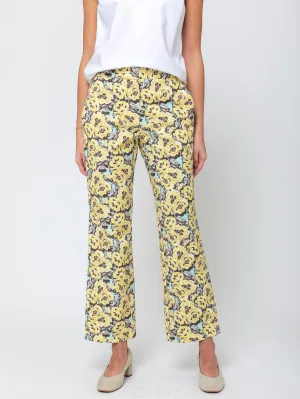 Printed Denim Pants - Nectar