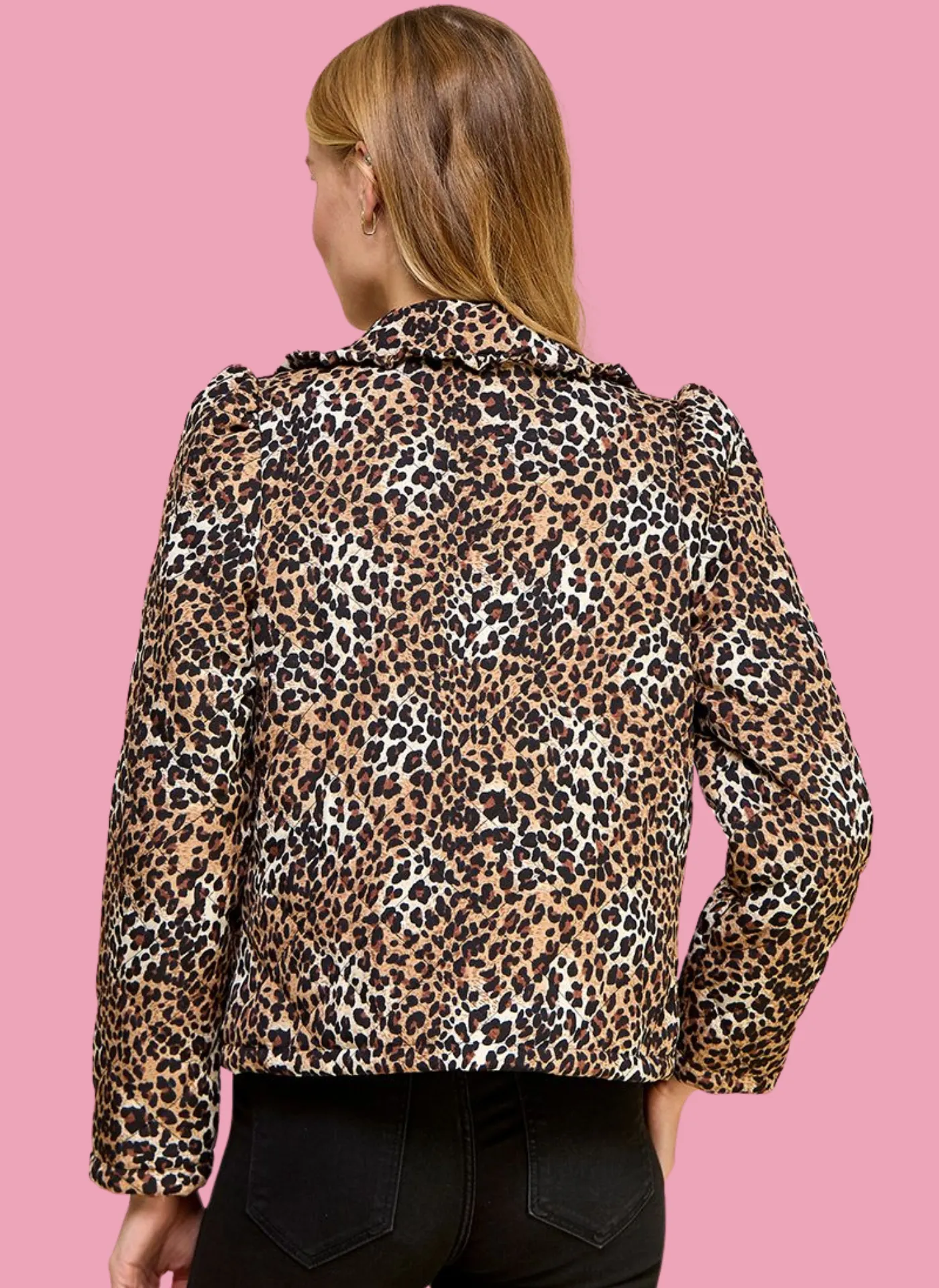 Quilted Leopard Jacket