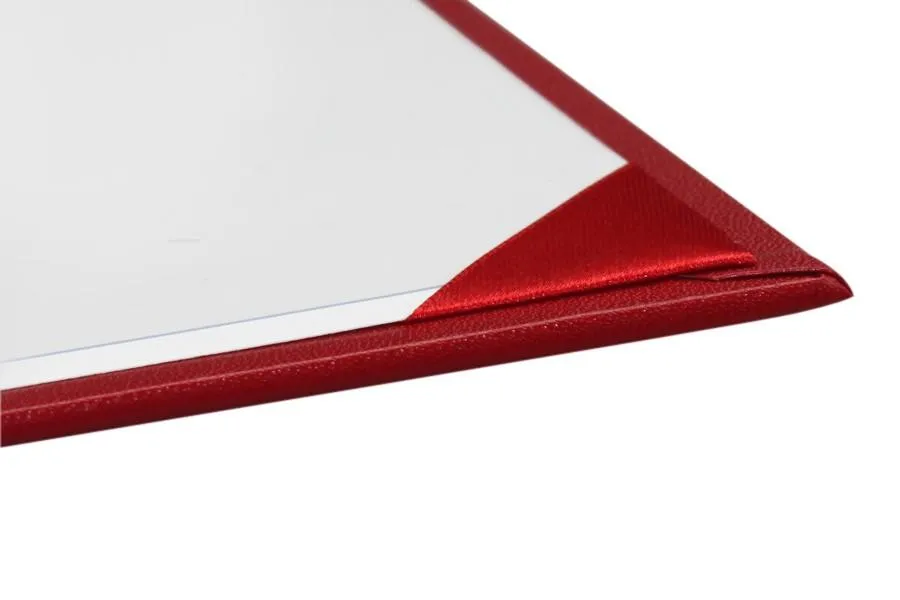 Red Imprinted Diploma Cover - High School Diploma Covers