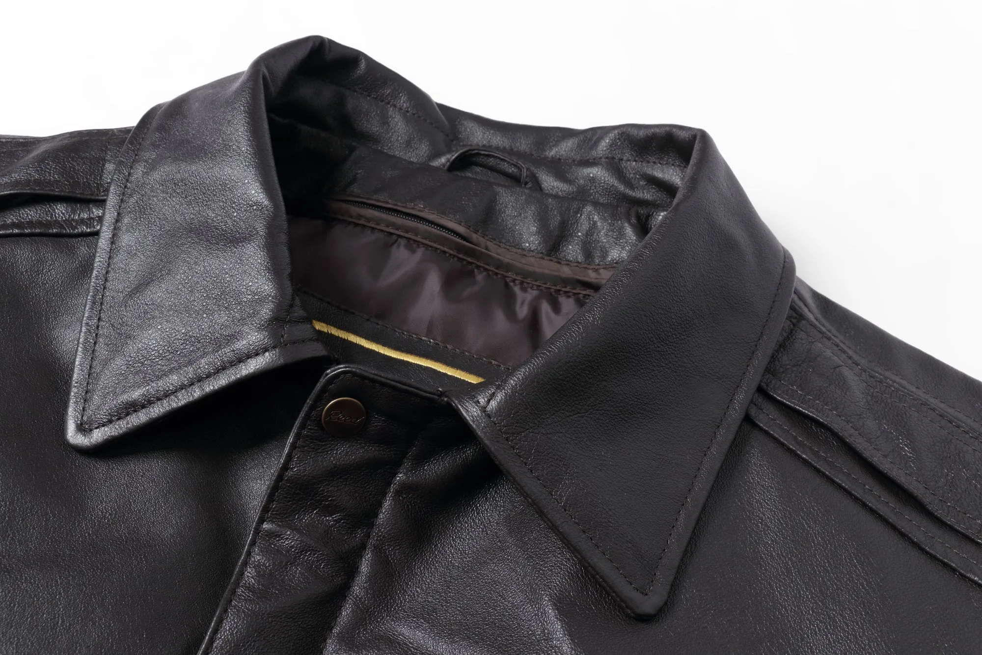 REED Men's Premium Leather Aviator Bomber Jacket - Imported