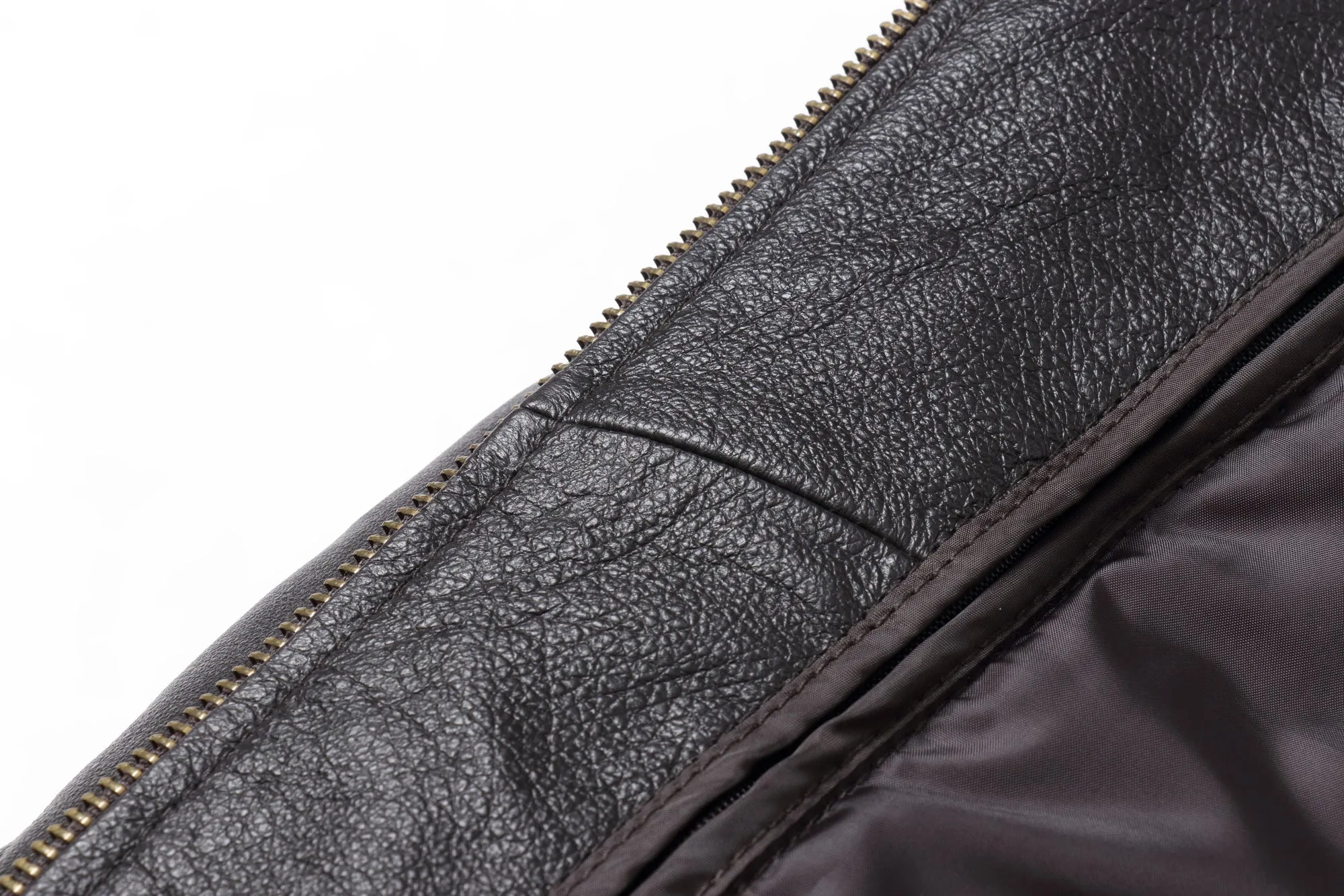 REED Men's Premium Leather Aviator Bomber Jacket - Imported