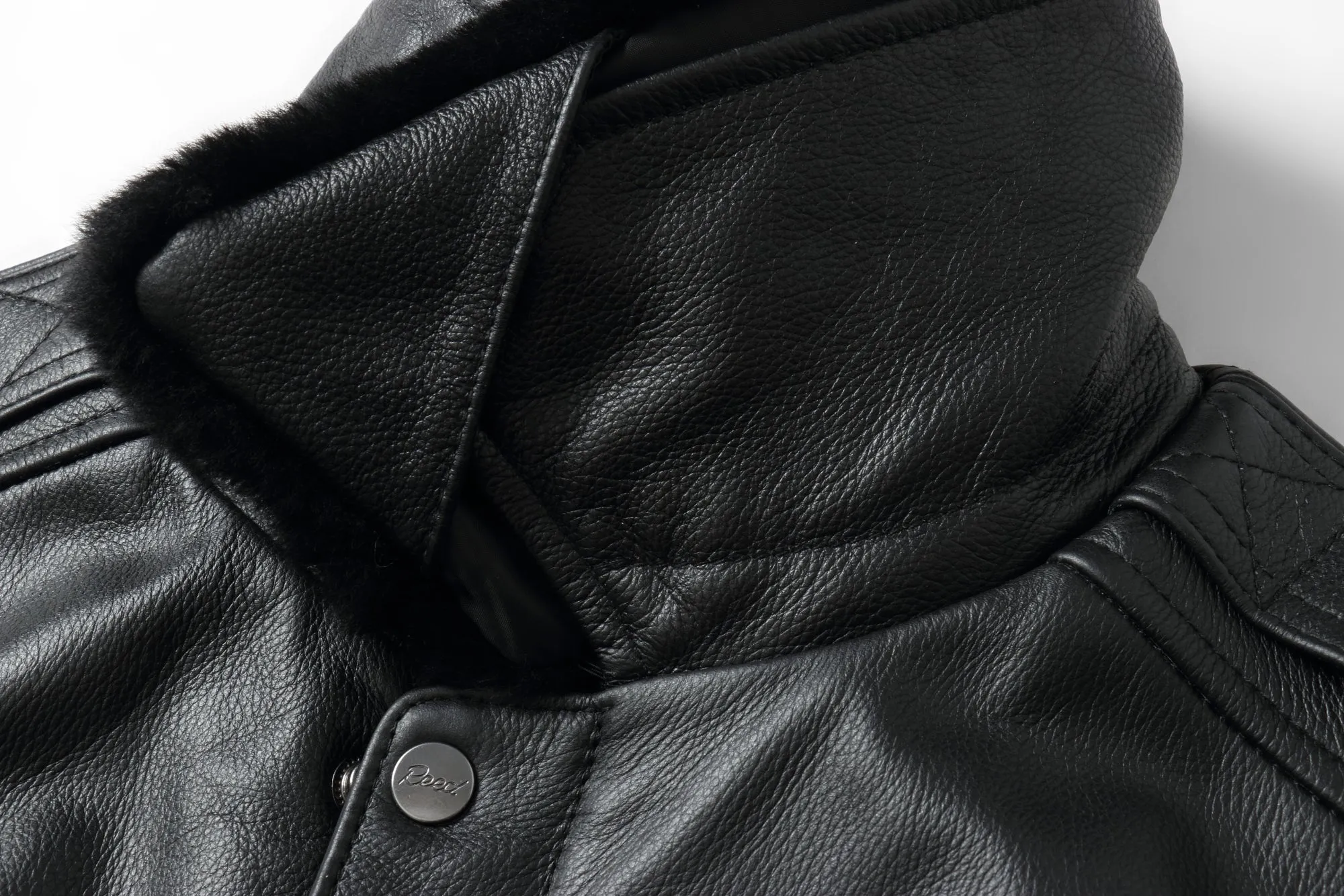 REED Men's Premium Leather Aviator Bomber Jacket - Imported