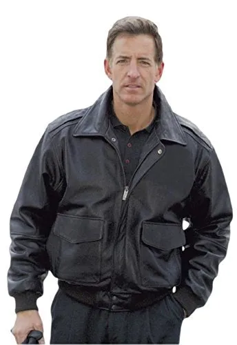 REED Men's Premium Leather Aviator Bomber Jacket - Imported