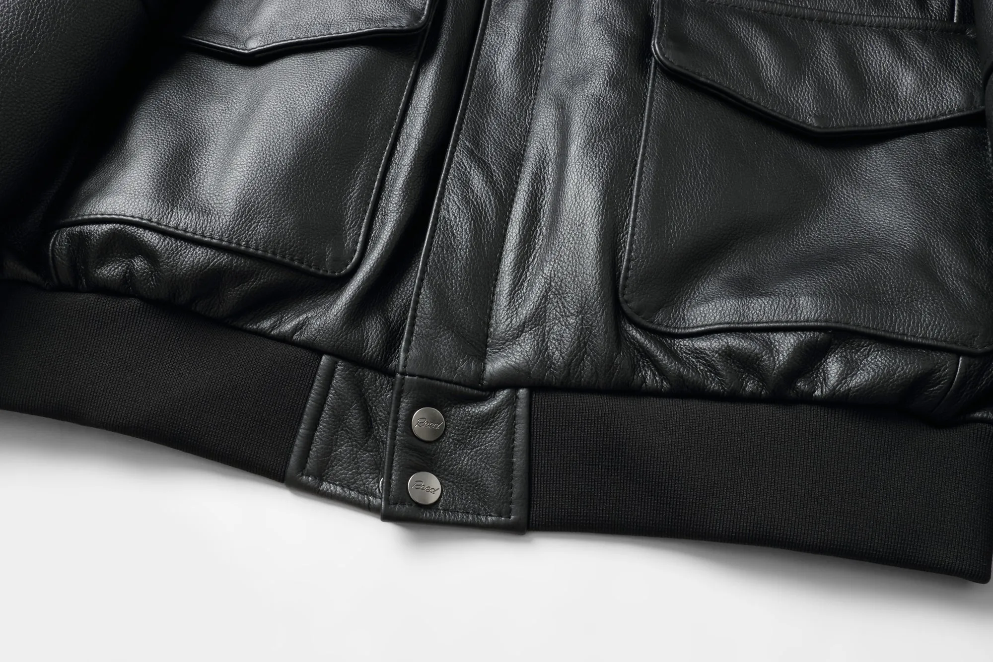 REED Men's Premium Leather Aviator Bomber Jacket - Imported