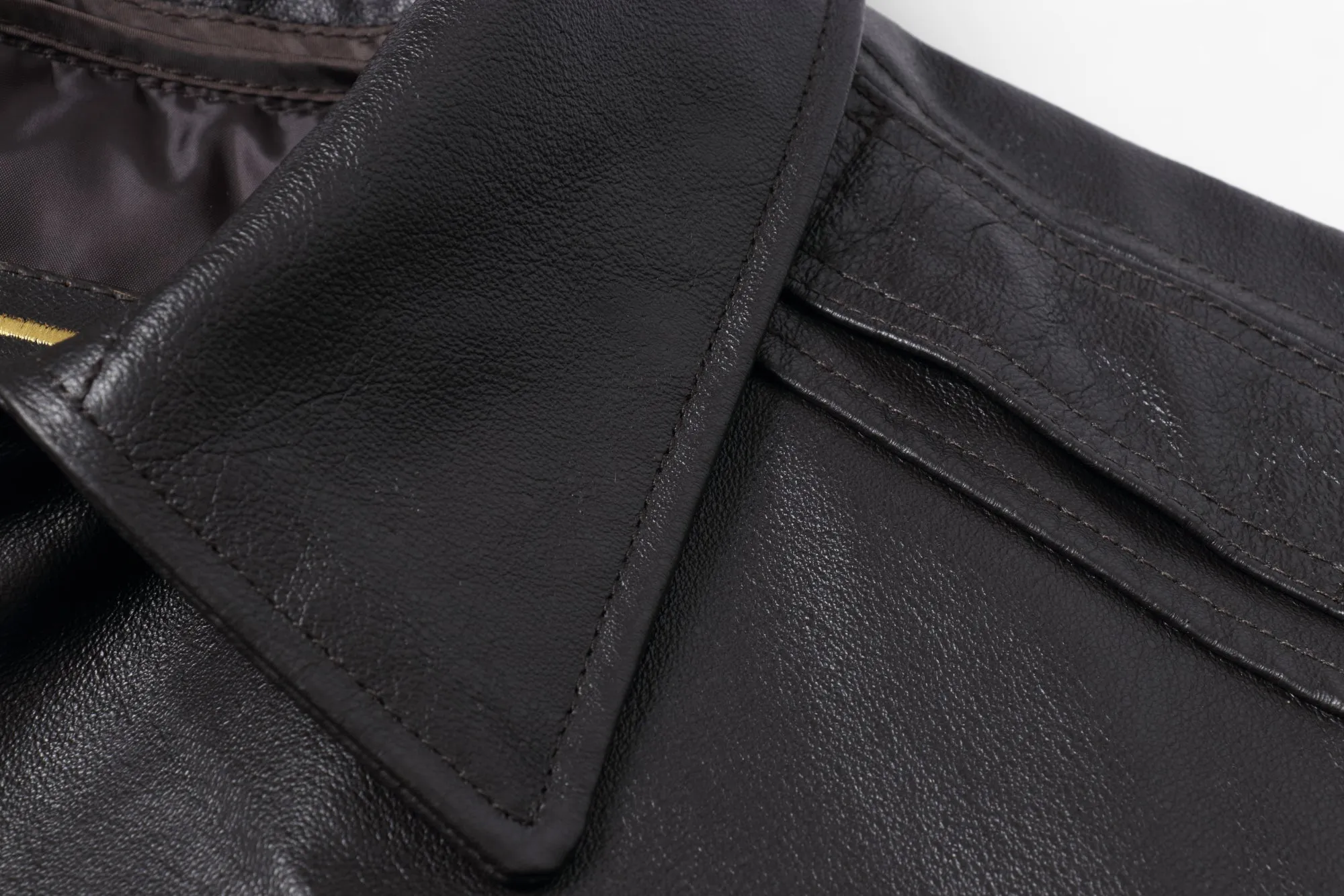 REED Men's Premium Leather Aviator Bomber Jacket - Imported