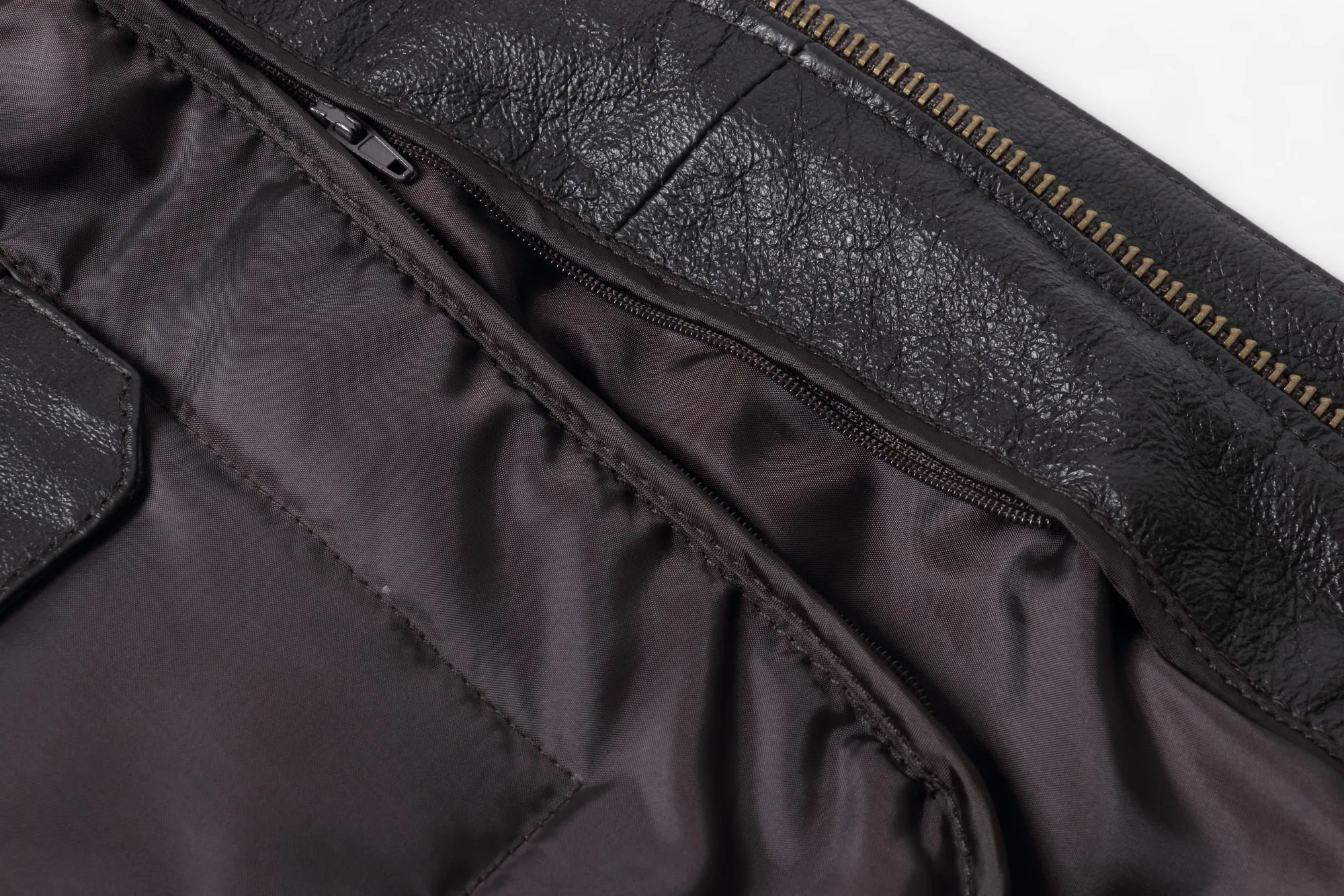 REED Men's Premium Leather Aviator Bomber Jacket - Imported