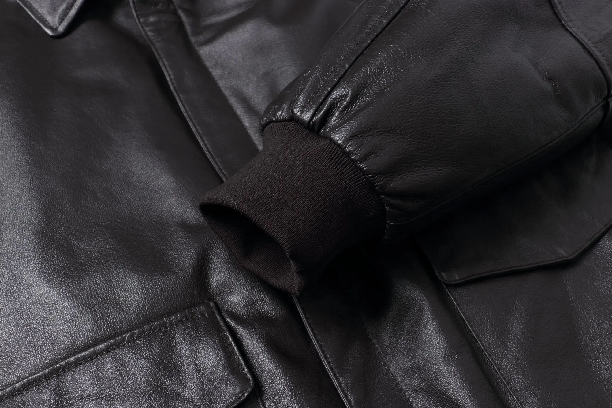 REED Men's Premium Leather Aviator Bomber Jacket - Imported