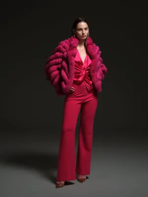 Reversible Bomber in Hot Pink