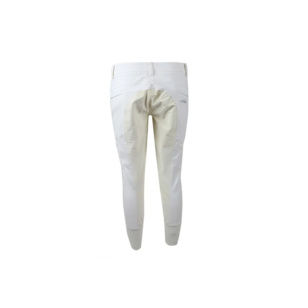 RIDING BREECHES WITH KNEE GRIP AND CONTRASTING TRIM White