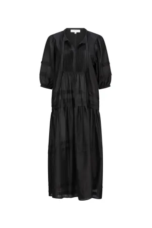 RILEY PINTUCK DRESS BLACK