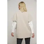 RINO & PELLE HELEN SHORT SLEEVE CAPE STONE
