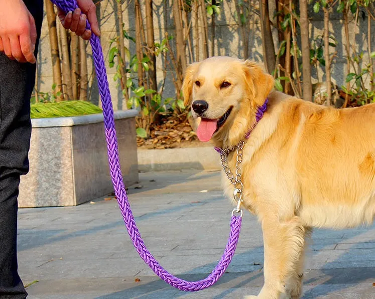 Rope Slip Chain Collar & Leash Set