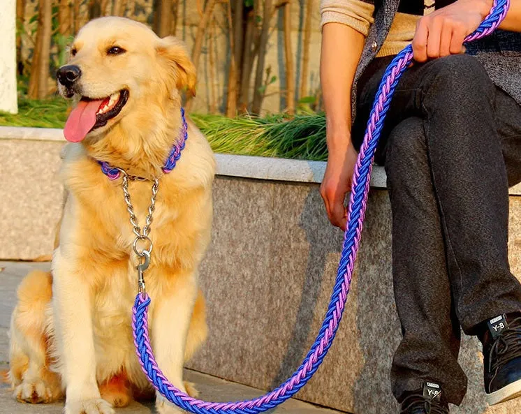 Rope Slip Chain Collar & Leash Set