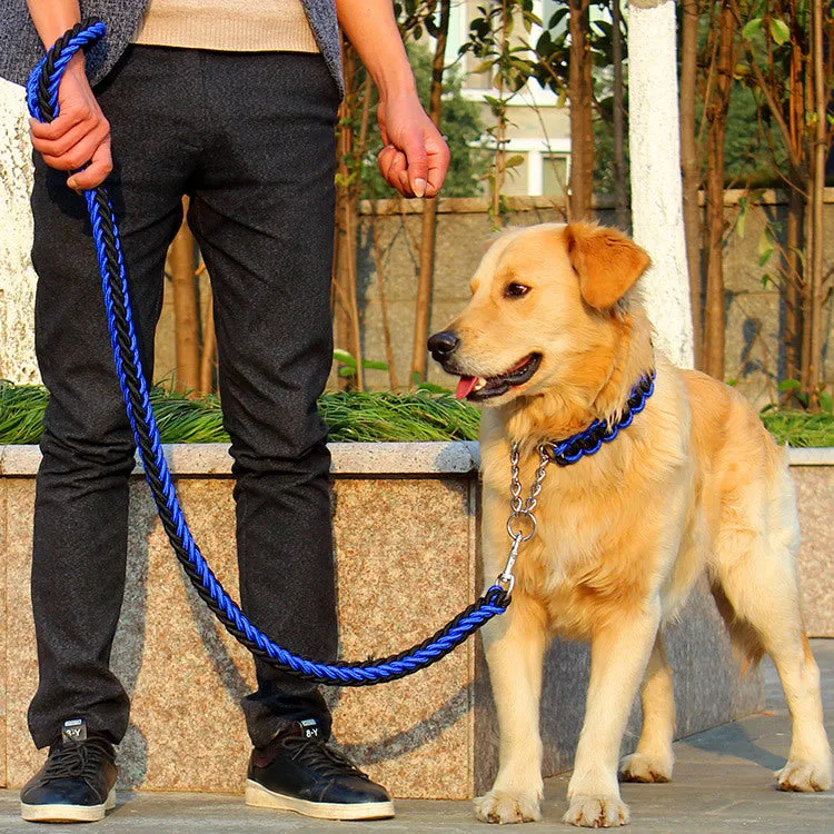Rope Slip Chain Collar & Leash Set