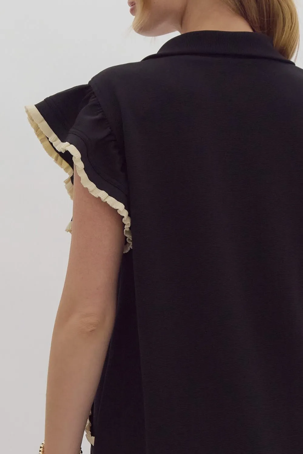 Ruffle Trim Dress