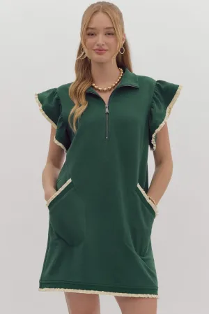 Ruffle Trim Dress