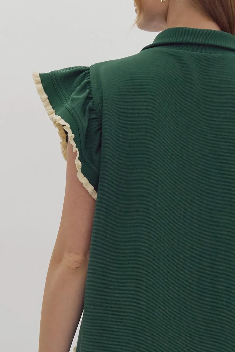 Ruffle Trim Dress