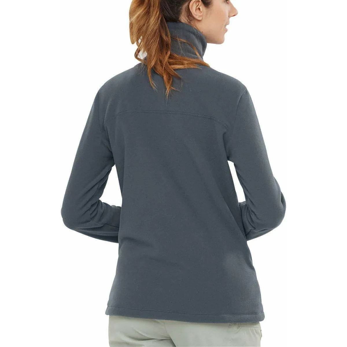 Salomon Essential Cozy Womens Fleece Jacket - Grey