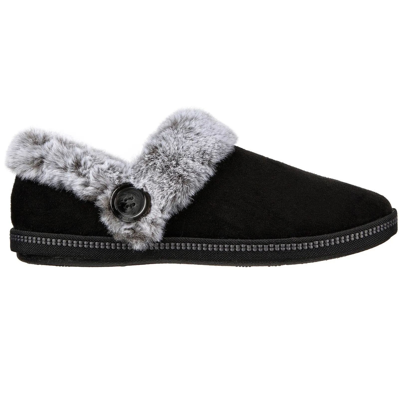 Skechers Womens Cozy Campfire Fresh Toast 167219W-BLK Black Slip On Shoe