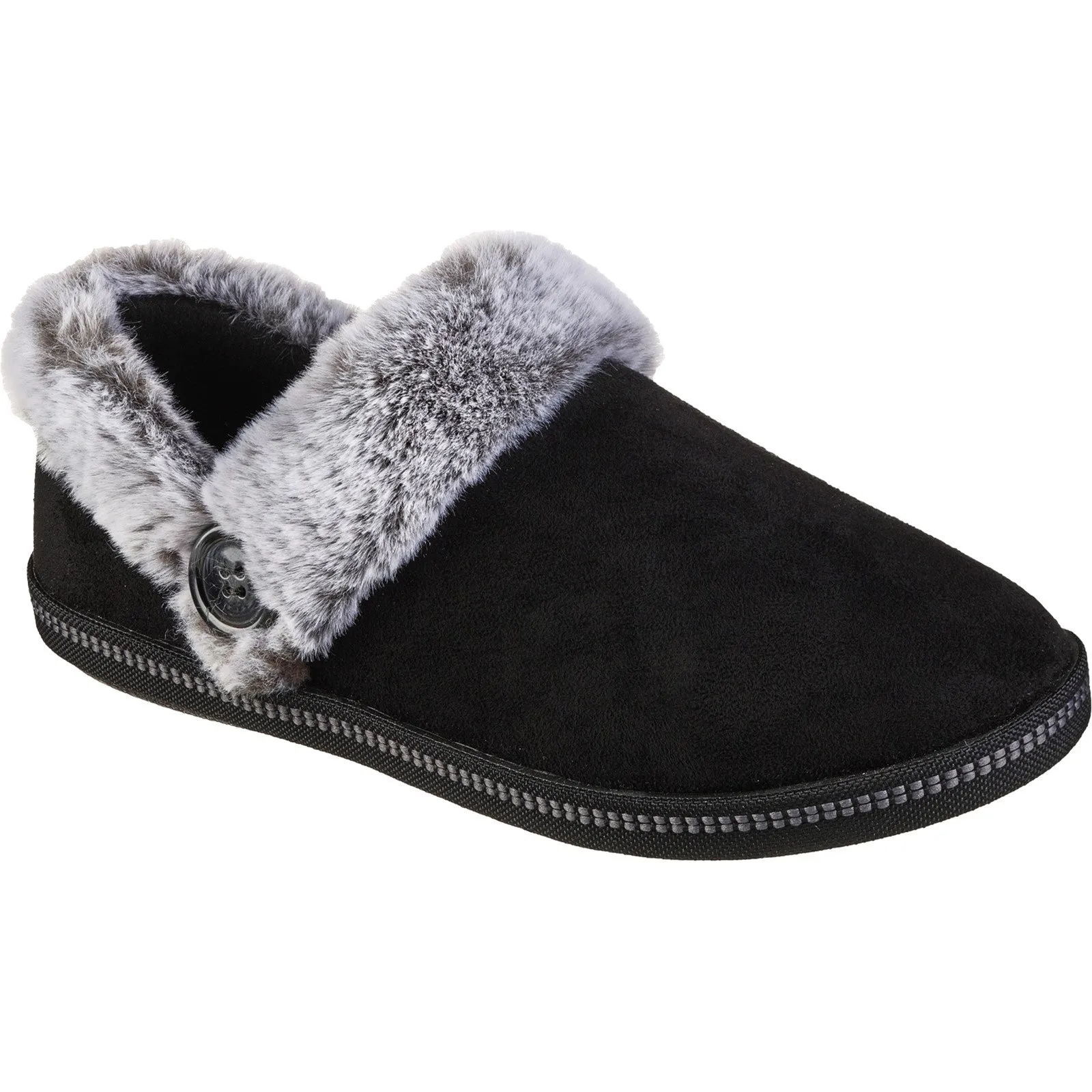 Skechers Womens Cozy Campfire Fresh Toast 167219W-BLK Black Slip On Shoe