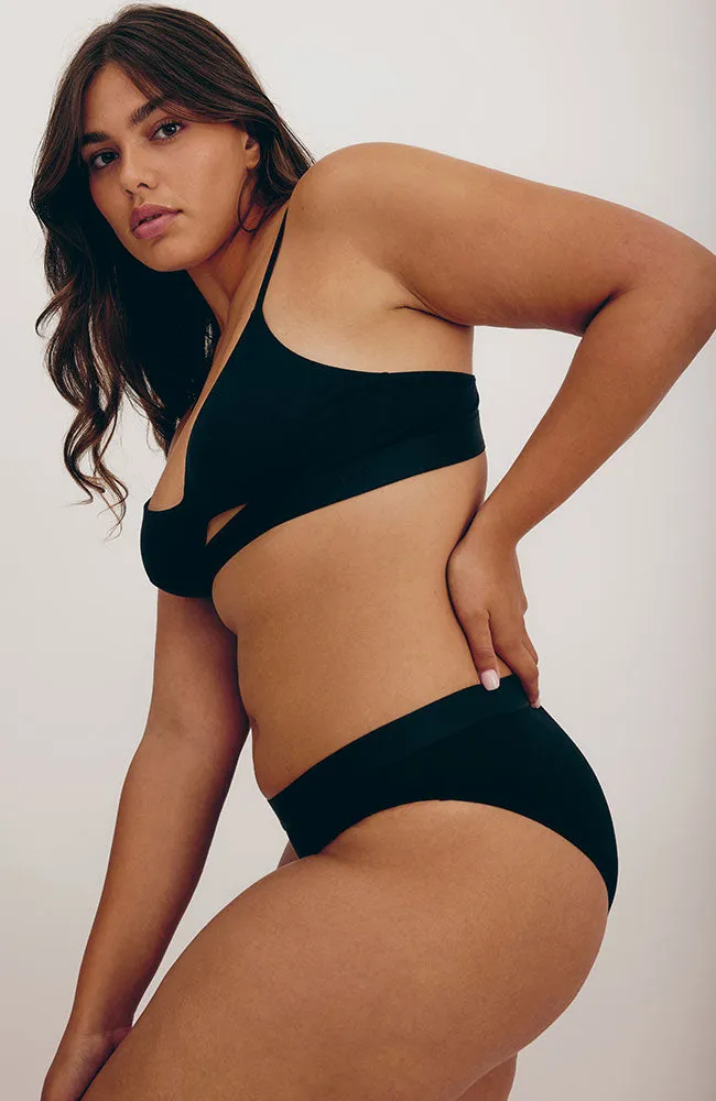 Soft touch bralette zwart