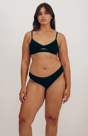 Soft touch bralette zwart