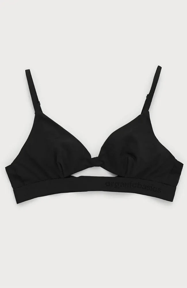 Soft touch bralette zwart