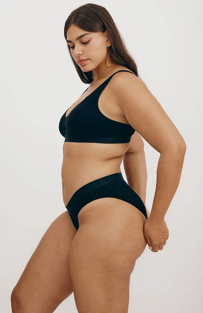 Soft touch bralette zwart