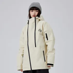 Solid Color Cargo Snowboard Jacket for Girls