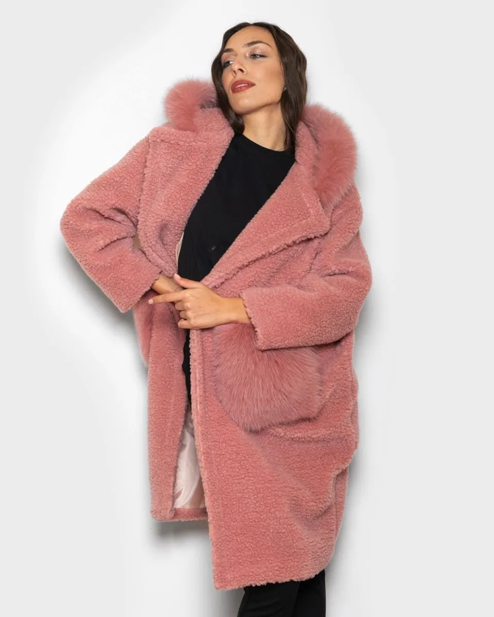 Teddy with pink hood