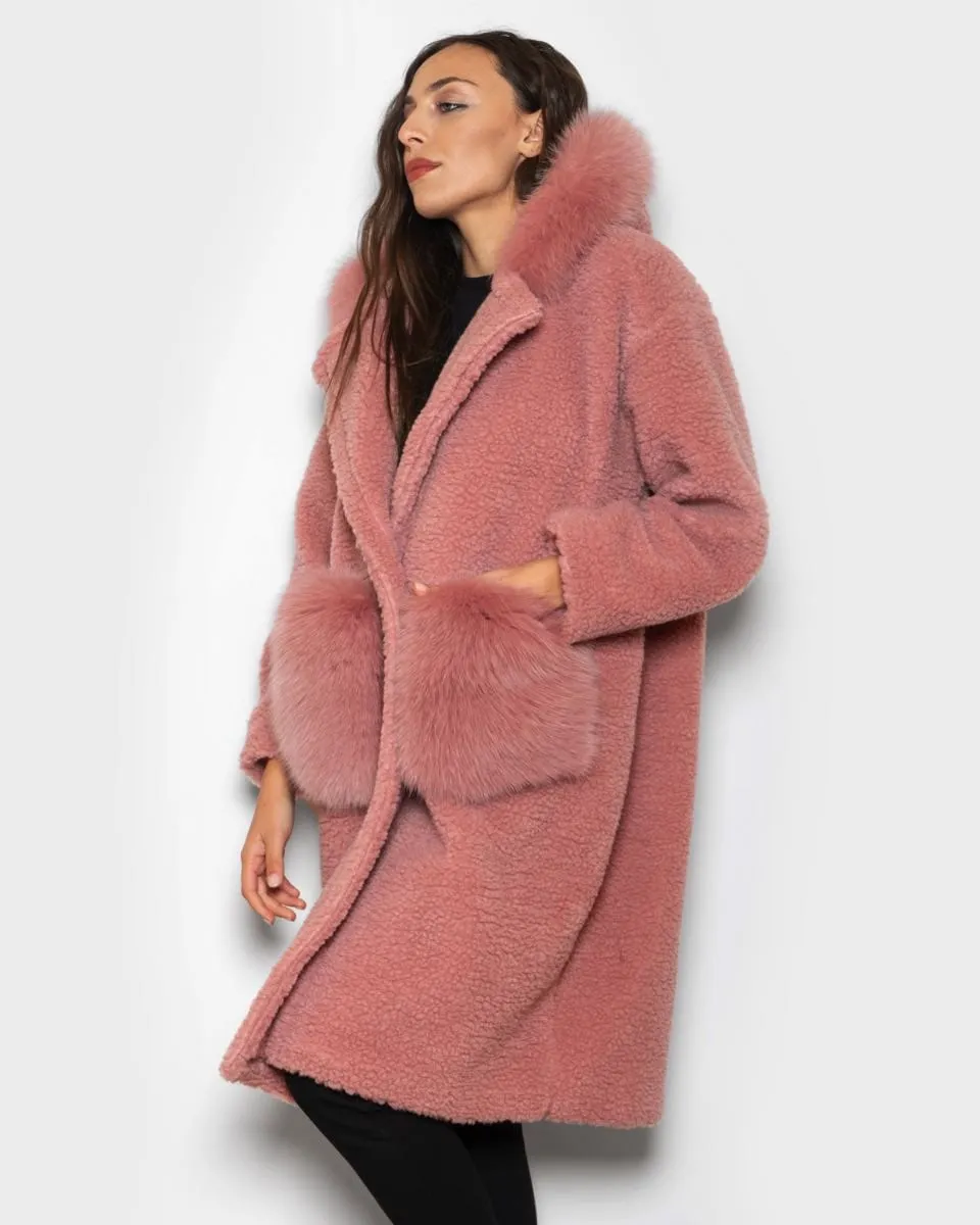 Teddy with pink hood