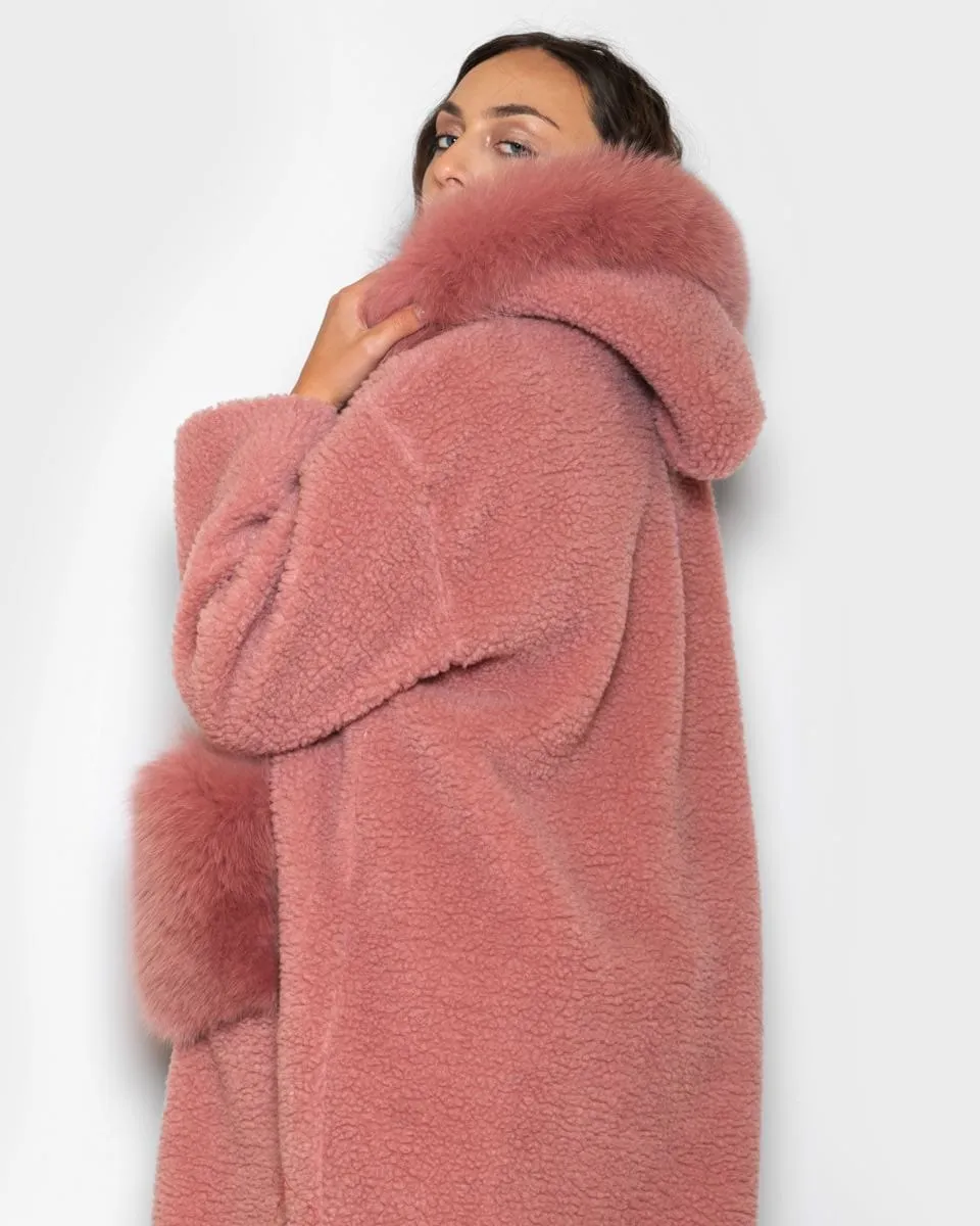 Teddy with pink hood