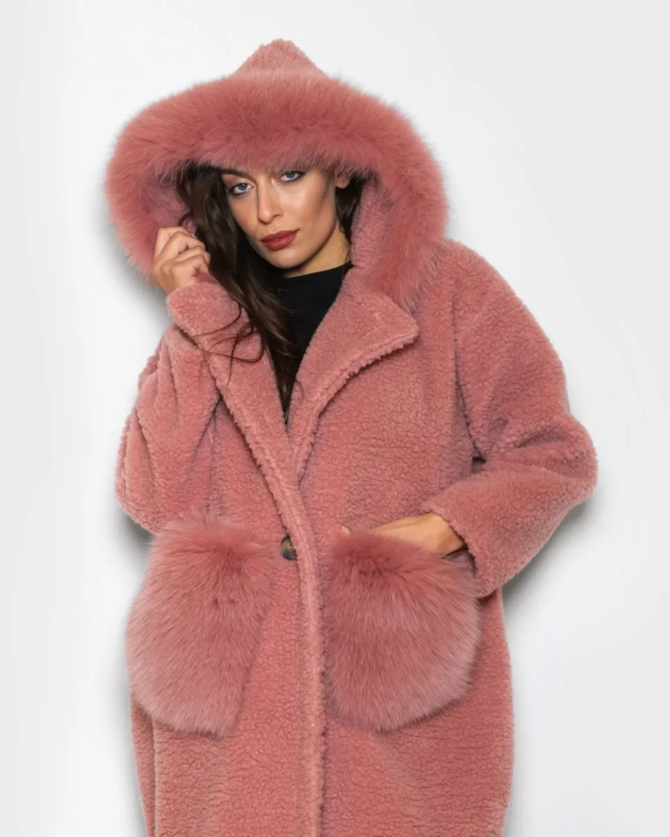 Teddy with pink hood