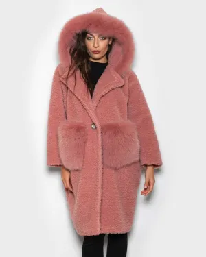 Teddy with pink hood