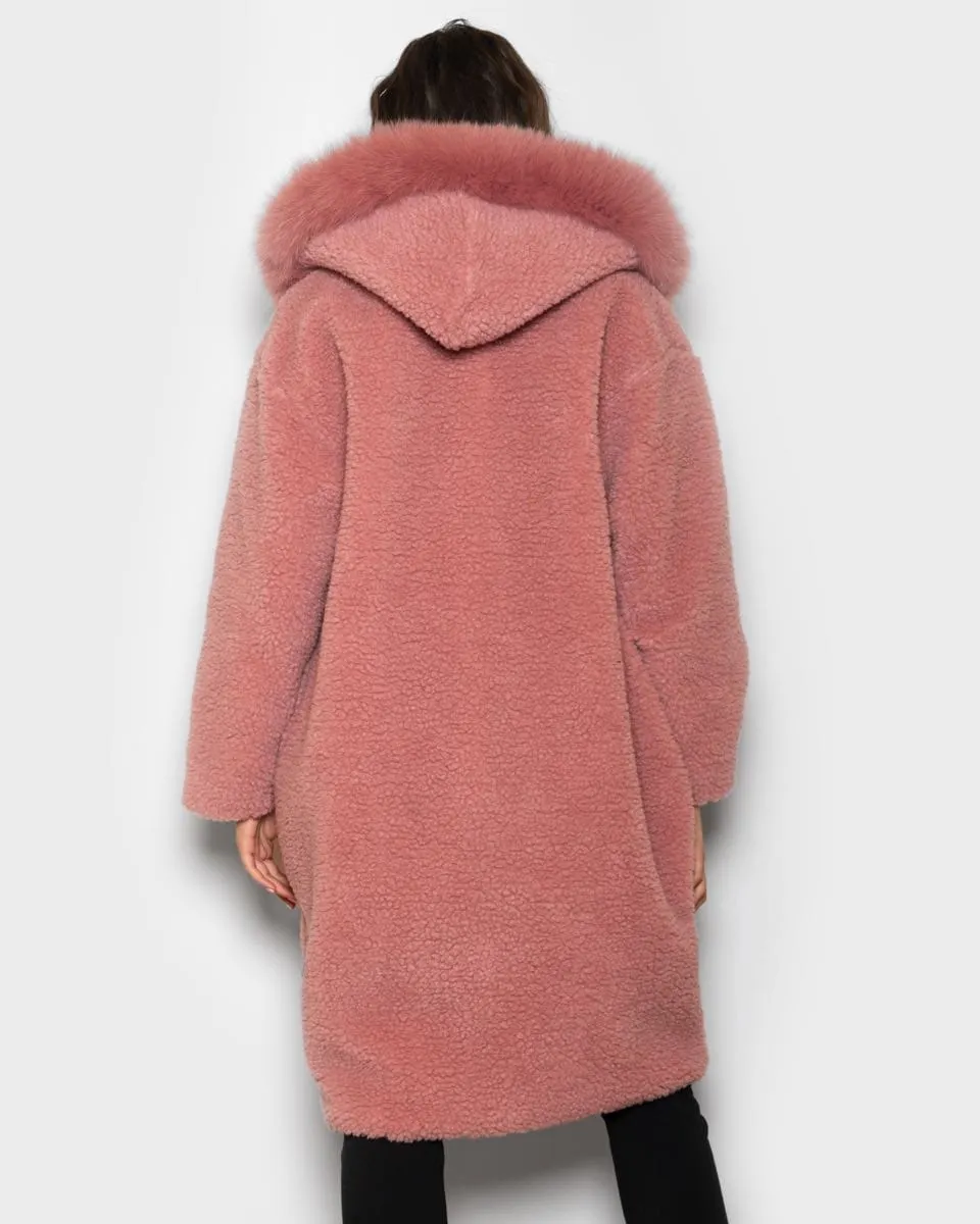 Teddy with pink hood