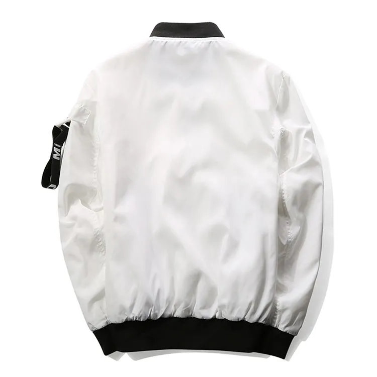 Two Sides Big Pocket Men Bomber Jacket